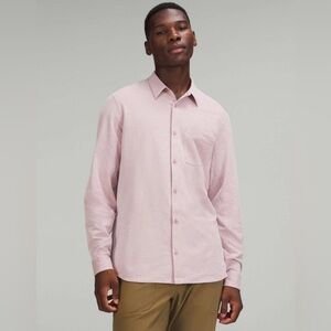 Lululemon Commission Long Sleeve Shirt Brier Rose  Mens Size M/L?